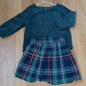 COPY - Gymboree Girls Size 4 Skirt & Sweater Set.